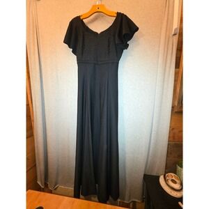 Southeastern Performance Apparel Lumina Black Beaded Maxi Dress D-819 Size 4